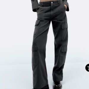 ZARA TRF Straight Multipocket Cargo Pants Size EU 36/ US 4 -NWT